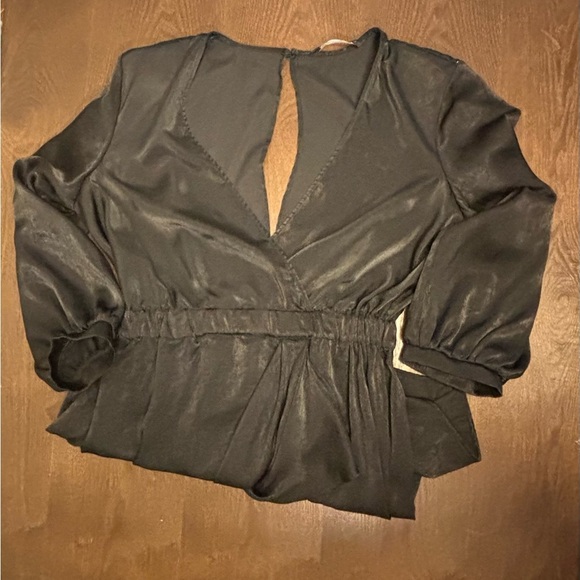 Elegant Black Wrap Dress - Picture 8 of 11